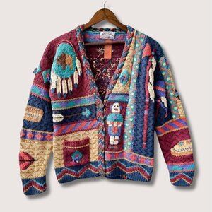 Traditional Trading Vintage Handknit Cardigan